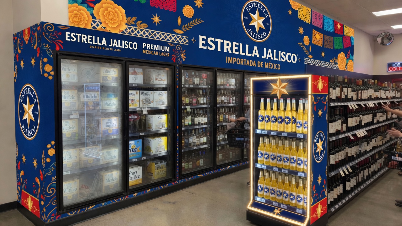 Finished branding program executed on the liquor store sales floor